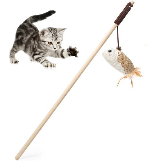 Canne à Plume Interactive pour Chat - Anti-Ennui DtopbuyAge - Image 1