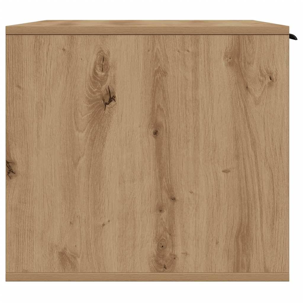Meuble de bac à litière bois d'ingénierie chêne artisanal 80 x 50 x 45 cm - PANGIVO - Image 6