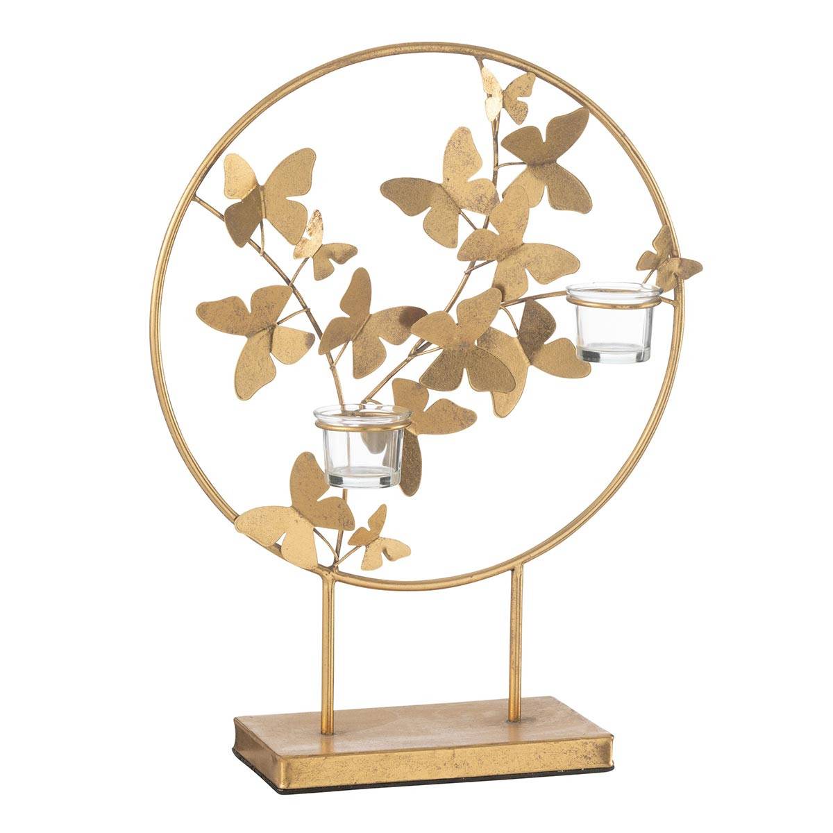 Photophore Design Papillon en Métal "Fly" 46cm Or - Image 1