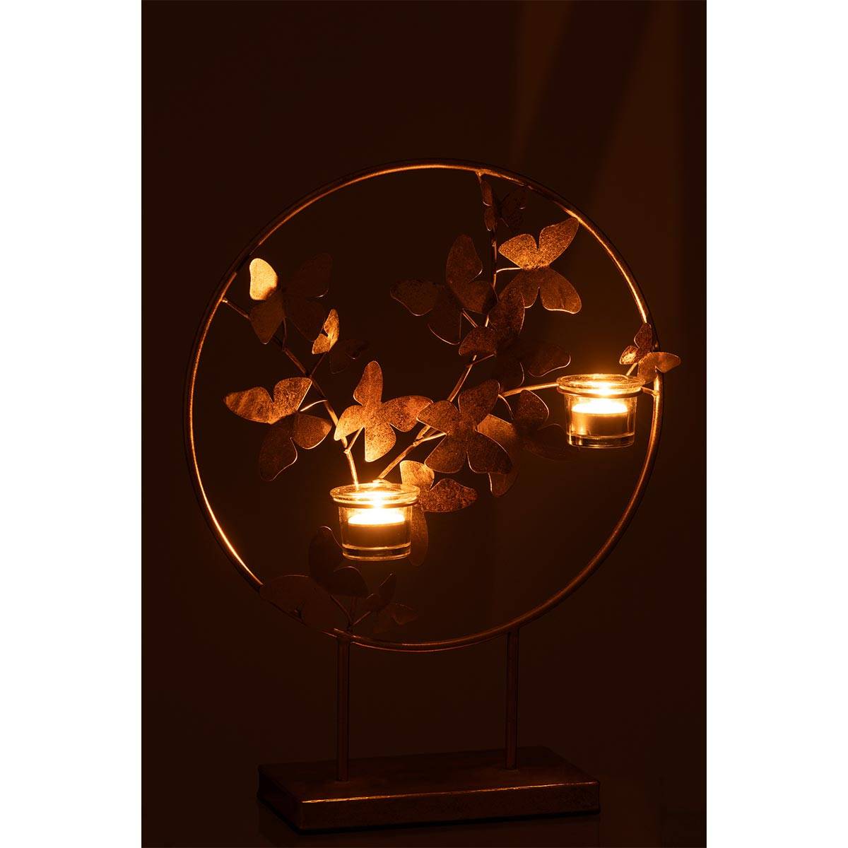 Photophore Design Papillon en Métal "Fly" 46cm Or - Image 3