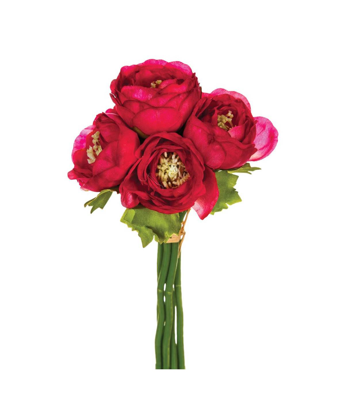 Bouquet de Fleurs artificielles 6 Renoncules D. 12 x H. 25 cm - Imagen 1