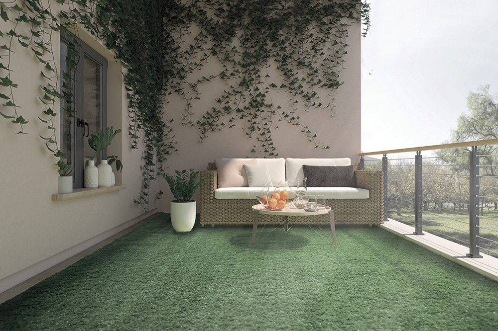 Nortène - Moquette synthétique Lubeck Pro vert - 1 x 5 m - PP fibrillé 15 mm de haut Nortene