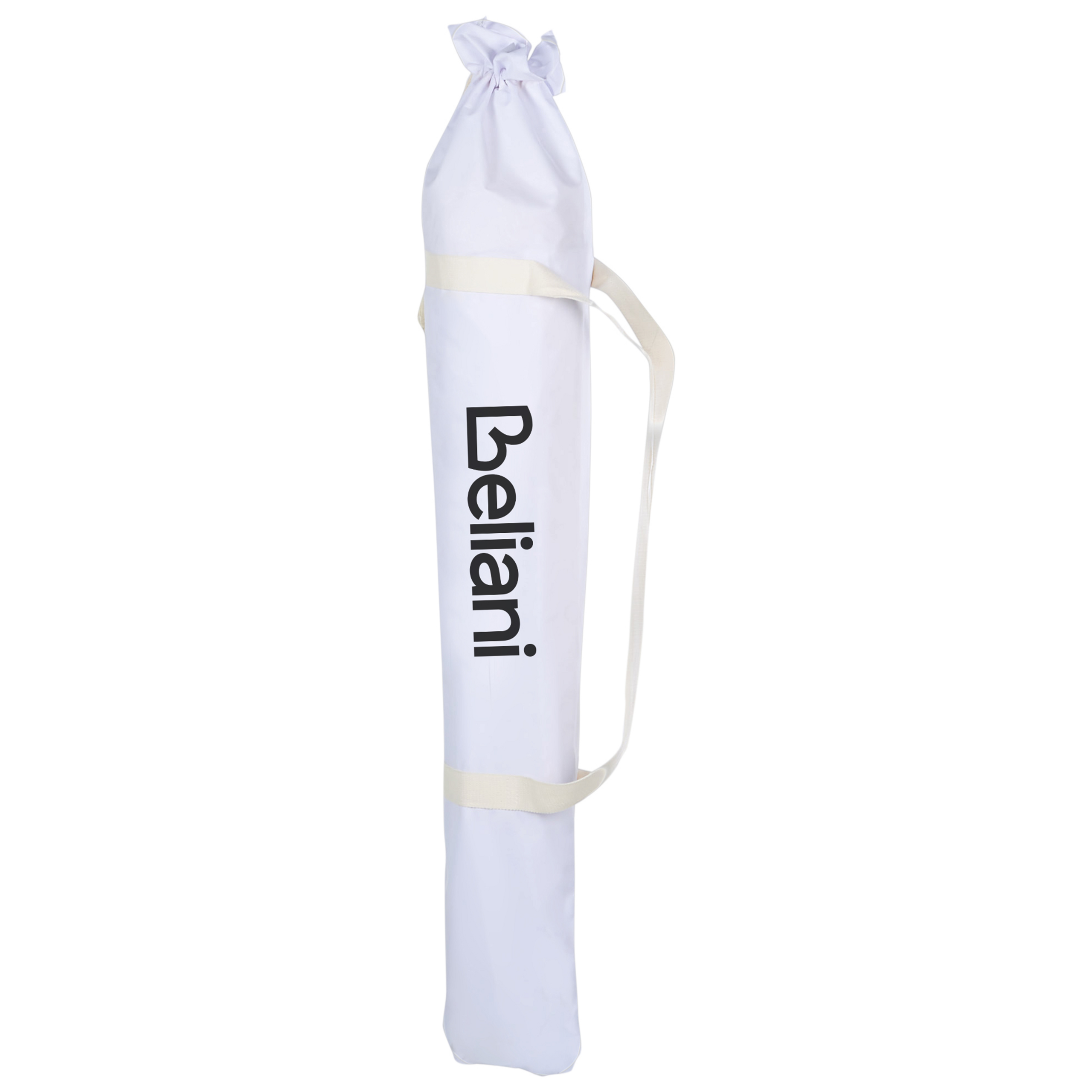 Beliani - Parasol droit Tissu Blanc MONDELLO - Beliani - Imagen 10
