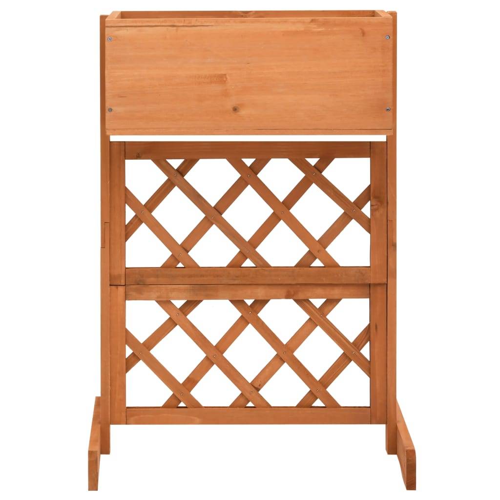 Helloshop26 - Jardinière à treillis de jardin 45 x 30 x 74 cm bois de sapin - Imagen 2