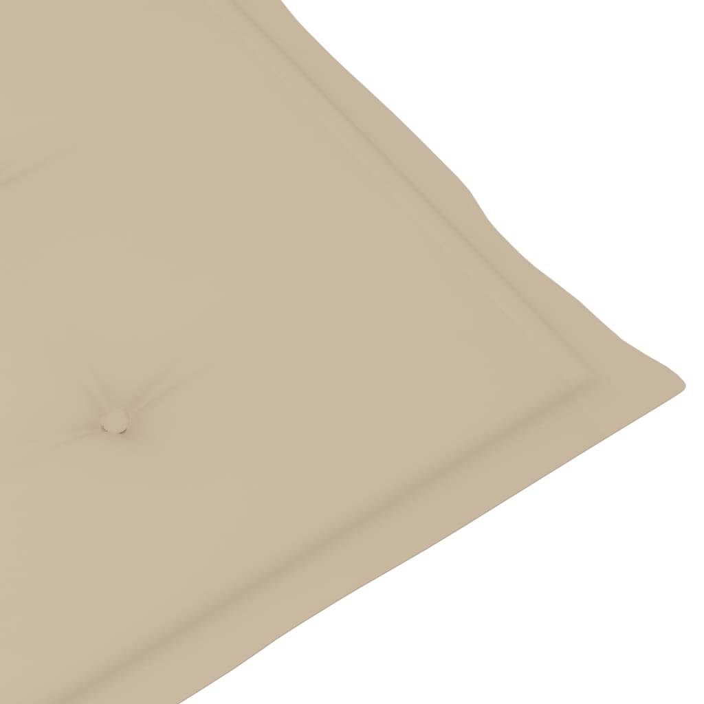 Helloshop26 - Transat chaise longue bain de soleil lit de jardin terrasse meuble d'extérieur avec repose-pied et coussin acacia solide - Imagen 8