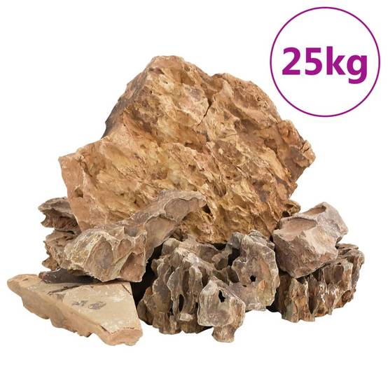 Pierres du Dragon pour Aquarium Décoration Aquascaping Naturel 25 kg 5-30 cm Marron - ComfortXL Outdoor Living - Image 2