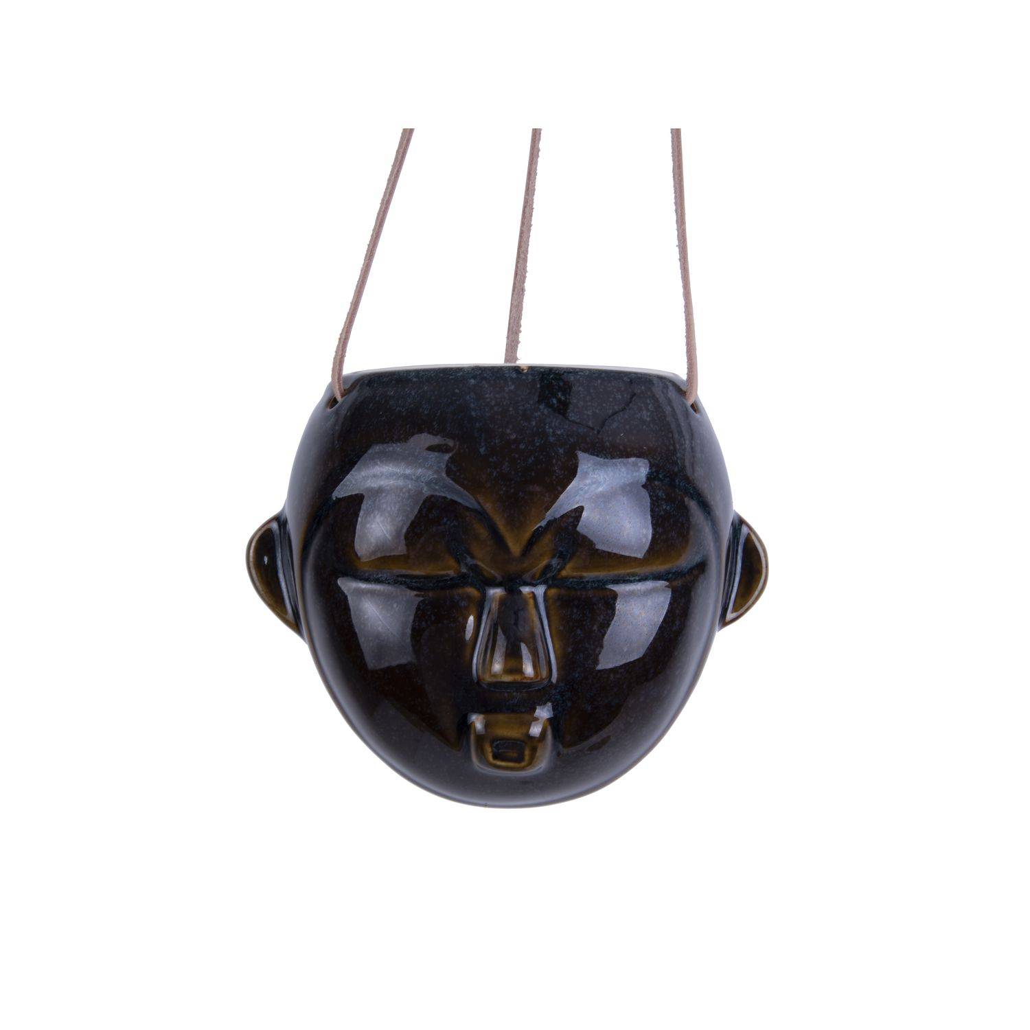 Sans Marque - Cache-pot design rond suspendu Mask - Imagen 1