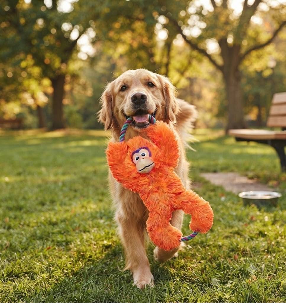 Eden - Jeu pour chien Tuggz Singe Orange - Image 2