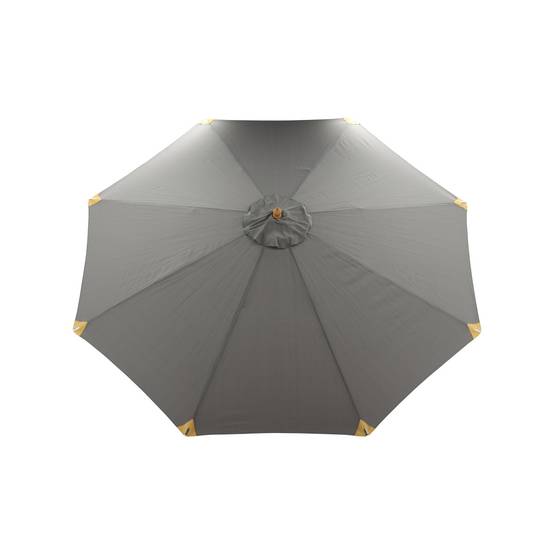 Parasol Inclinable en Bois "Nypo" 330cm Gris - Image 3
