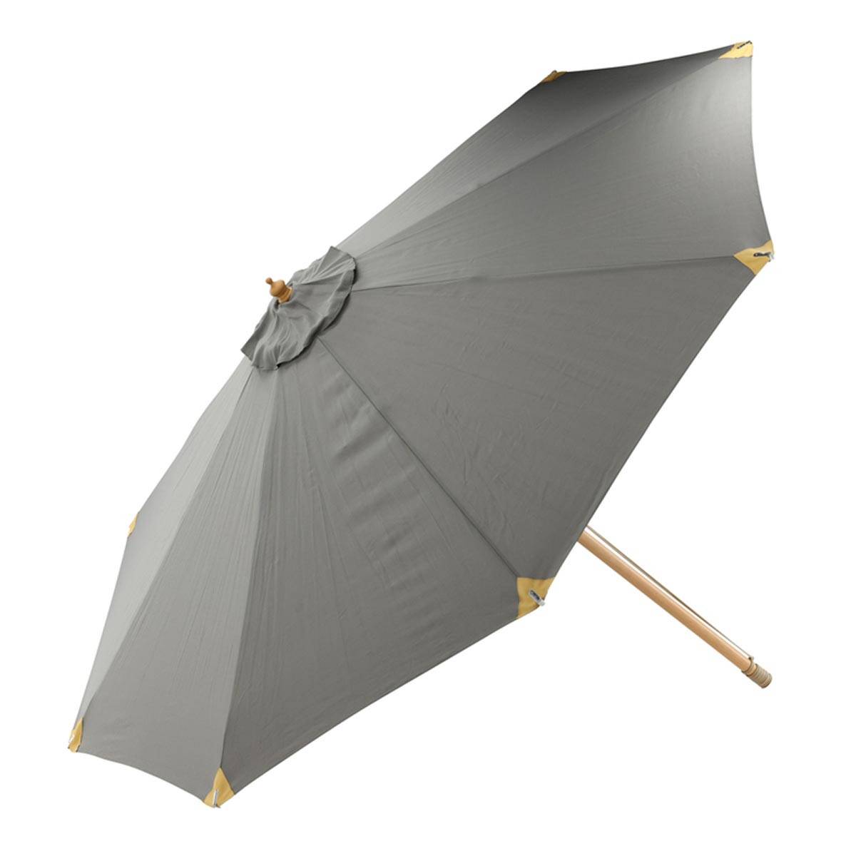 Parasol Inclinable en Bois "Nypo" 330cm Gris
