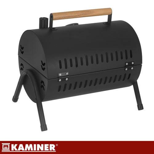 Barbecue touristique 36,5 x 28 x 41,5 cm avec couvercle, thermomètre, 2 grilles et 2 plateaux - Image 7