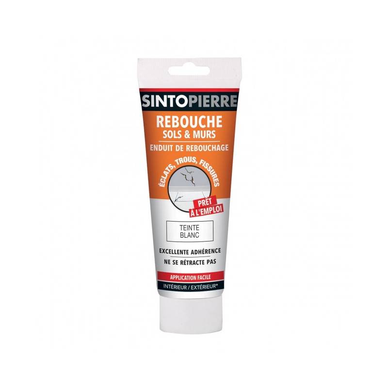 Enduit de rebouchage sols et murs - Tube de 330g - Sintopierre