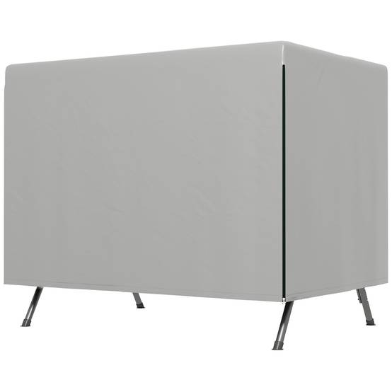 Housse de protection Polyéthylène pour meubles de jardin Imperméable 215x155x150cm Gris - ComfortXL Outdoor Living - Image 2