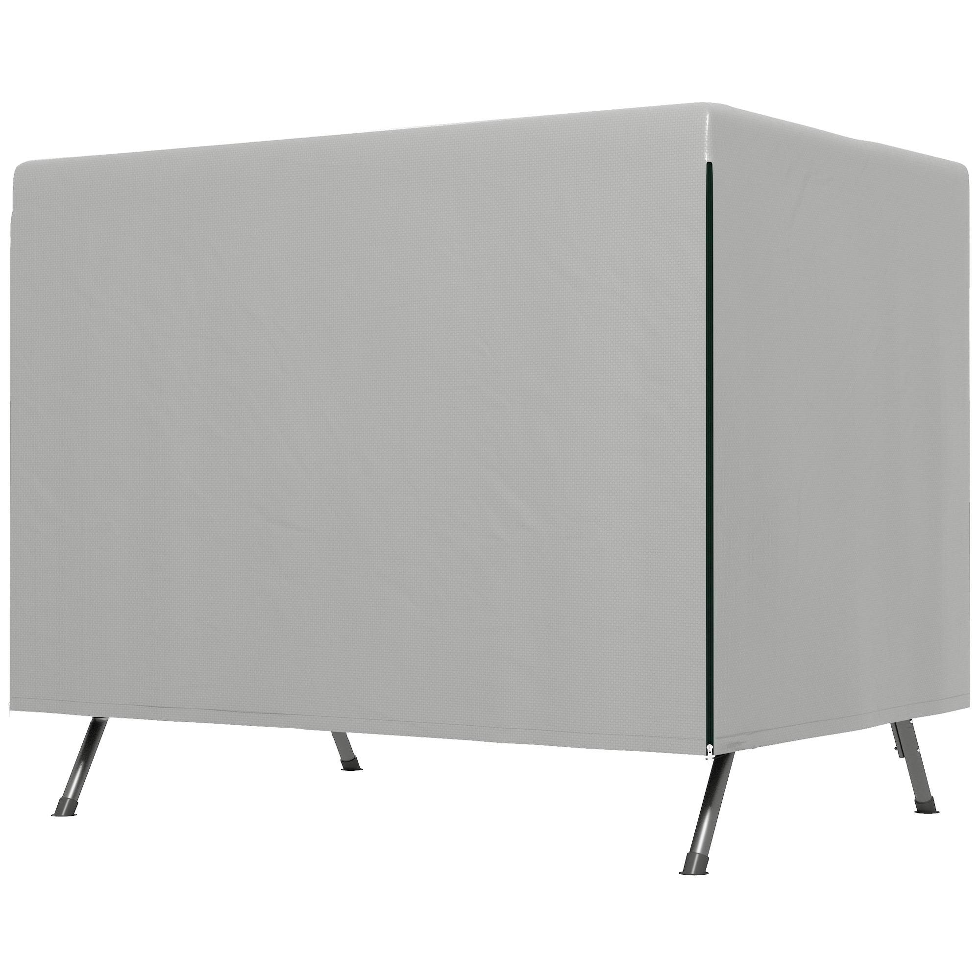 Housse de protection Polyéthylène pour meubles de jardin Imperméable 215x155x150cm Gris - ComfortXL Outdoor Living - Image 2