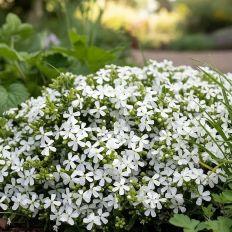 Saponaire Snow Tip à fleurs Blanche/ - feuillage Persistant - Godet - 5/20 cm