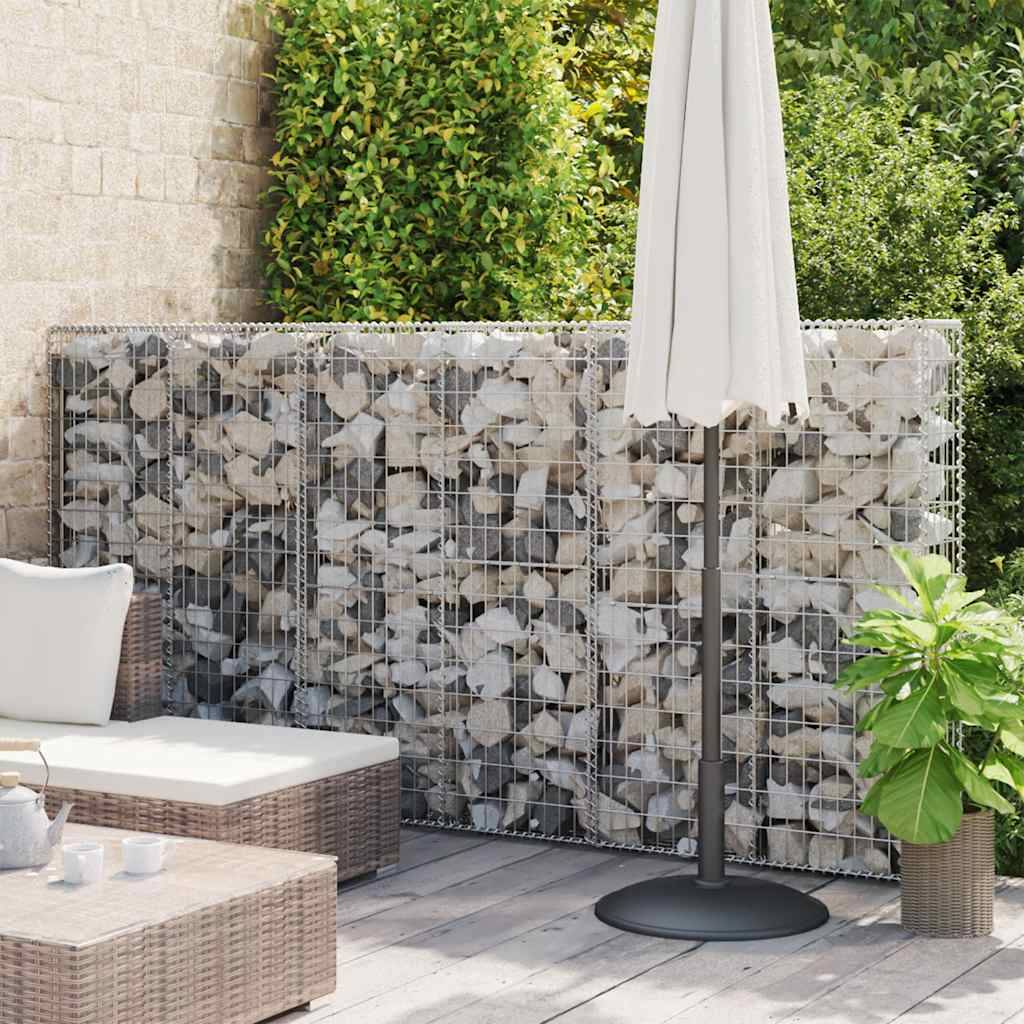 Mur en gabion avec couvercles Acier galvanisé Argenté 300 x 50 x 150 cm - PANGIVO - Image 1