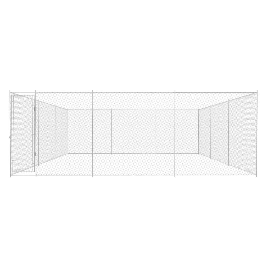 Helloshop26 - Chenil extérieur cage enclos parc animaux chien extérieur pour chiens acier galvanisé 570 x 570 x 185 cm - Imagen 2