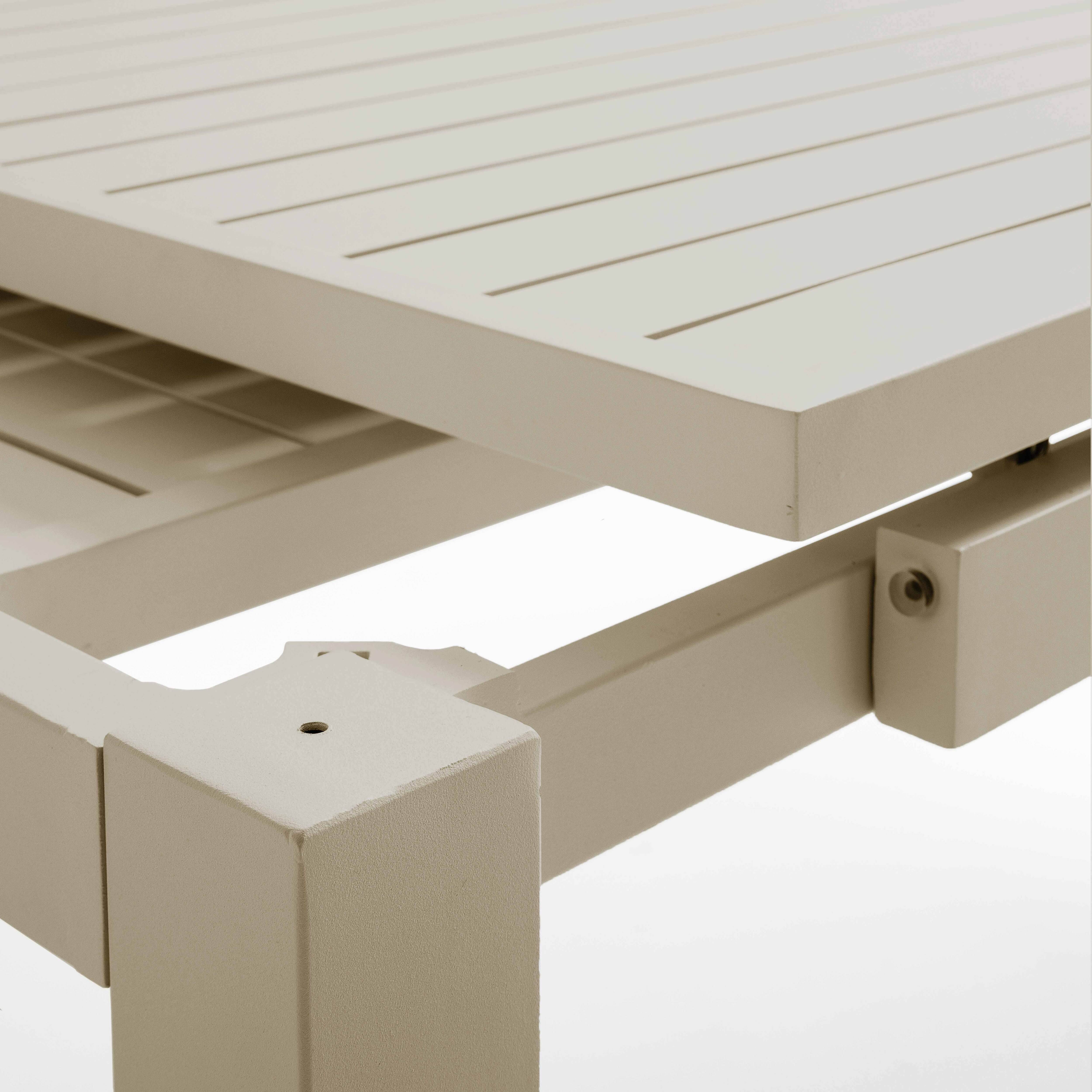 Oviala - Table de jardin extensible en aluminium 8 à 10 places crème Galilée - Oviala - Image 5