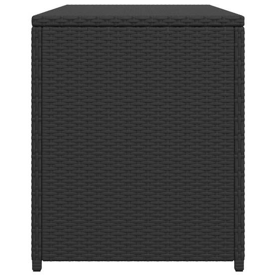 Coffre de Rangement Jardin Résine Tressée Étanche pour Coussins Terrasse Noir 120x50x60 cm – ComfortXL Outdoor Living - Image 7