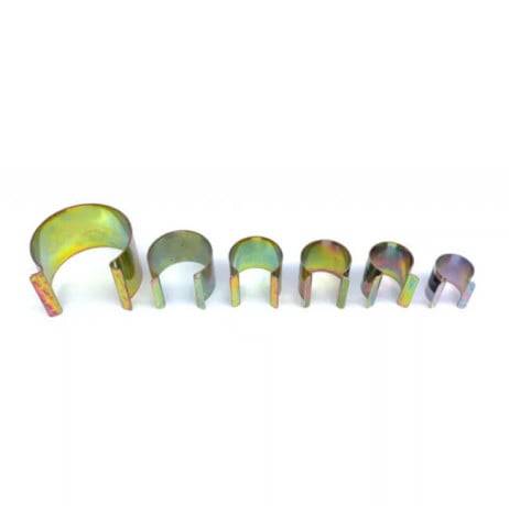 Plastidis - Lot de 15 - Clips de fixation en acier nickelé - Diamètre 32 - Imagen 2