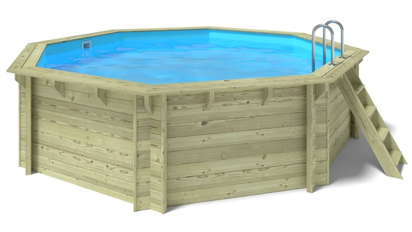 Altanka - Piscine en bois 4,71x4,72 - H.1,20 m - avec filtration - BAS753OSP - Imagen 3