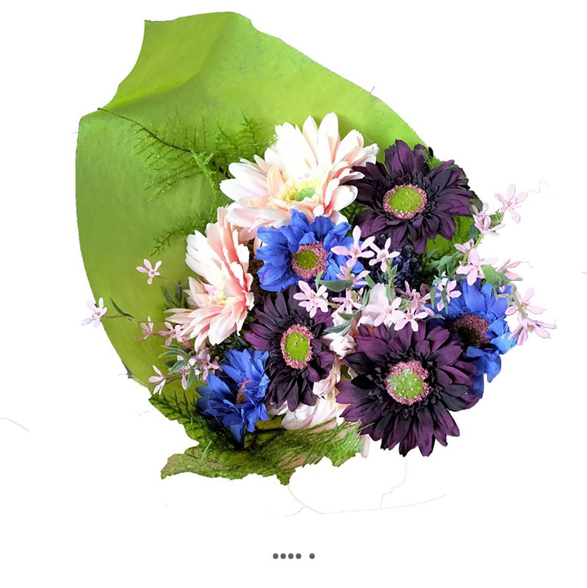 Artificielles - Superbe bouquet de fleurs artificielles ADORABLE création fleuriste H 50 cm D 30 cm - Imagen 1