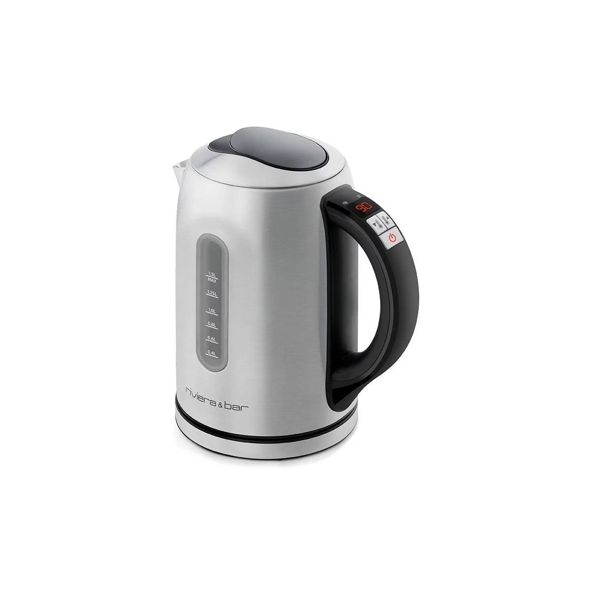 Bouilloire sans fil 1.5l 2200w inox/noir BBT460 Riviera & Bar - Image 1
