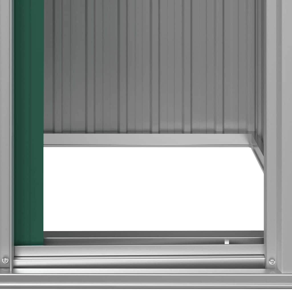 PANGIVO - Abri de jardin avec porte coulissante - Acier galvanisé - Vert 126x97,5x177 cm - Surface au sol 1,02m² - PANGIVO - Image 7