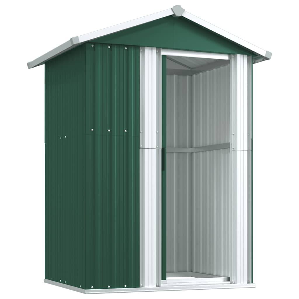 PANGIVO - Abri de jardin avec porte coulissante - Acier galvanisé - Vert 126x97,5x177 cm - Surface au sol 1,02m² - PANGIVO - Image 4