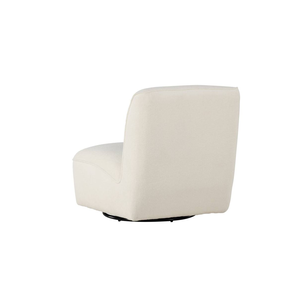 Paris Prix - Fauteuil Design en Tissu Bouclette "My" 88cm Blanc - Image 6