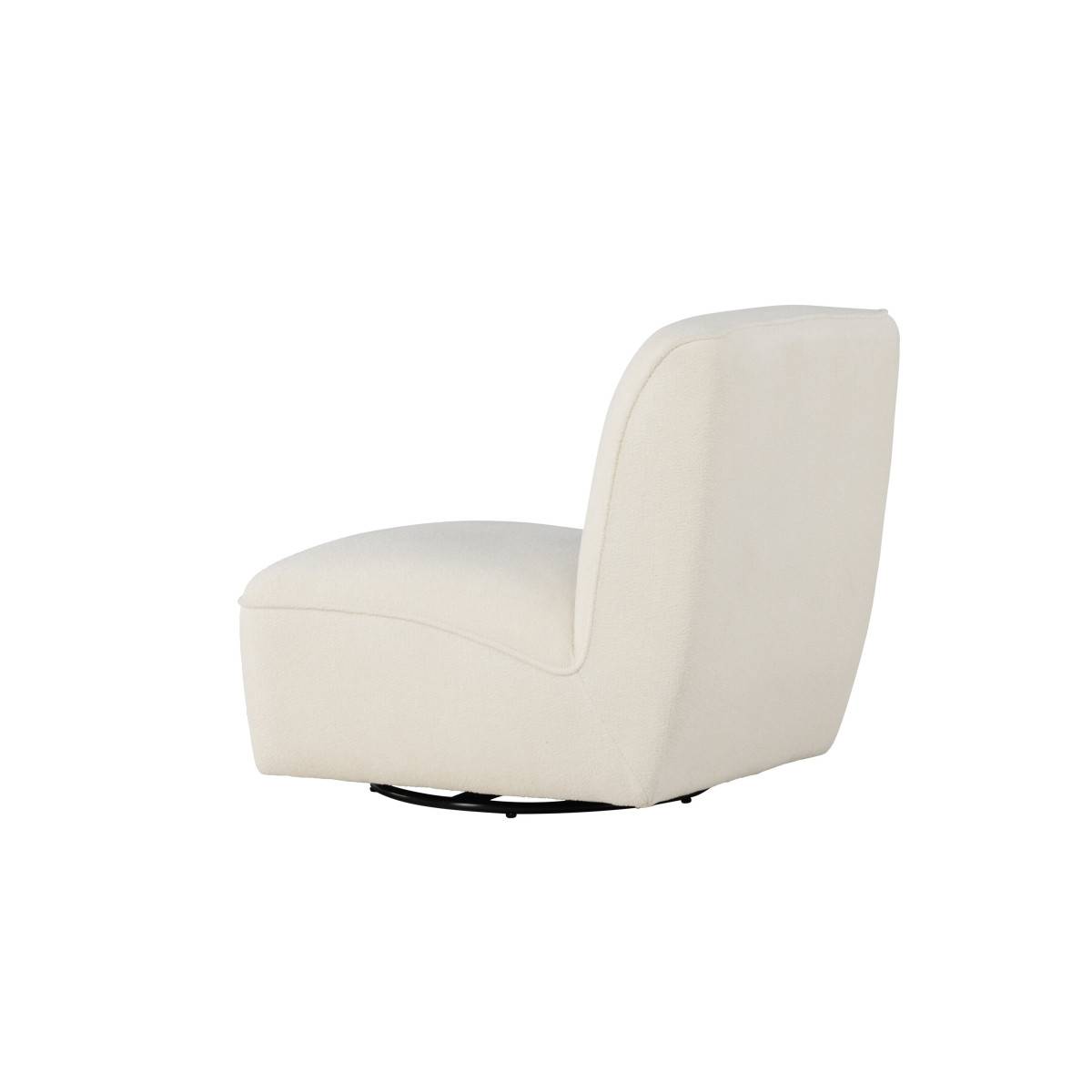 Paris Prix - Fauteuil Design en Tissu Bouclette "My" 88cm Blanc - Image 5