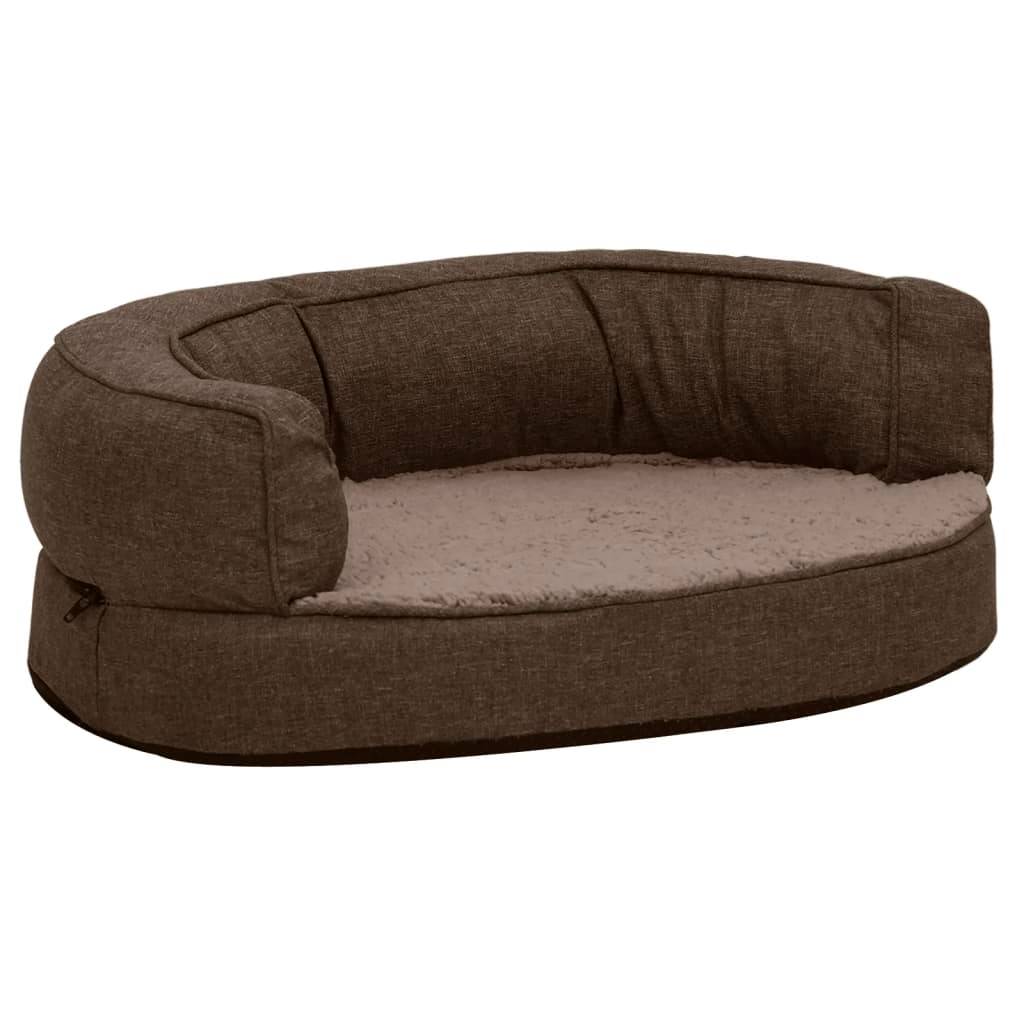 Vidaxl - Matelas de lit ergonomique de chien 60x42 cm Polaire aspect lin vidaXL 171304 - Imagen 2