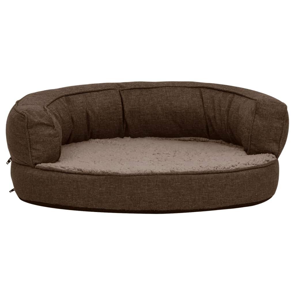 Vidaxl - Matelas de lit ergonomique de chien 60x42 cm Polaire aspect lin vidaXL 171304 - Imagen 9
