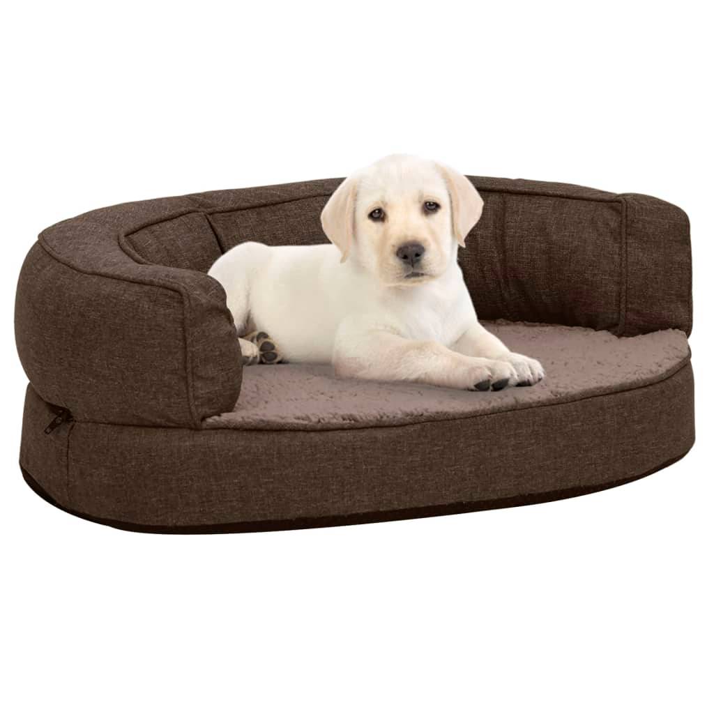 Vidaxl - Matelas de lit ergonomique de chien 60x42 cm Polaire aspect lin vidaXL 171304 - Imagen 1
