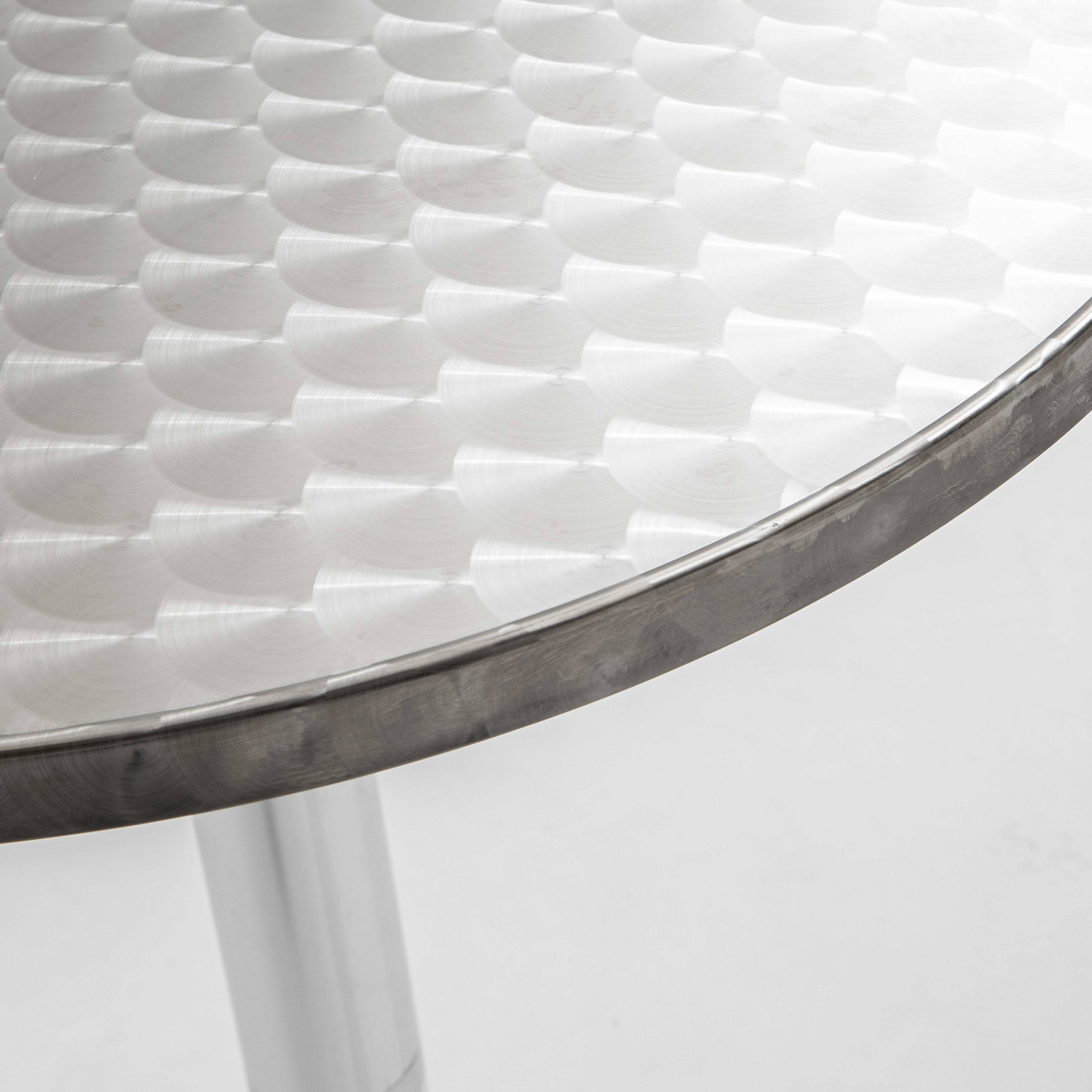 Oviala - Table de jardin haute en aluminium et 4 chaises hautes Brixton - Oviala - Imagen 6