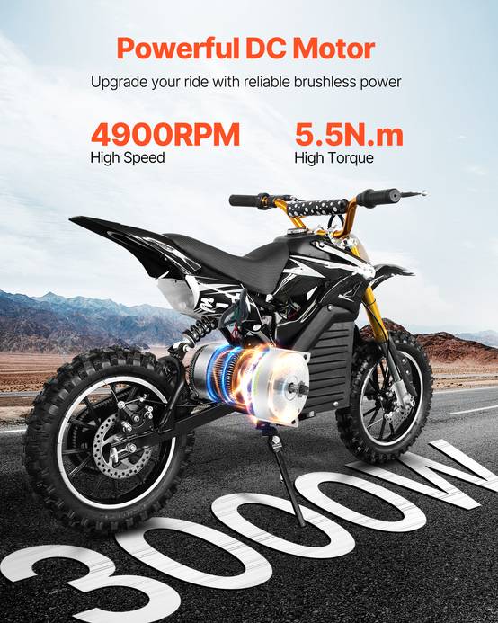 VEVOR Kit moteur électrique sans balais 3000 W, 72 V 4900 tr/min, contrôleur. - Image 2