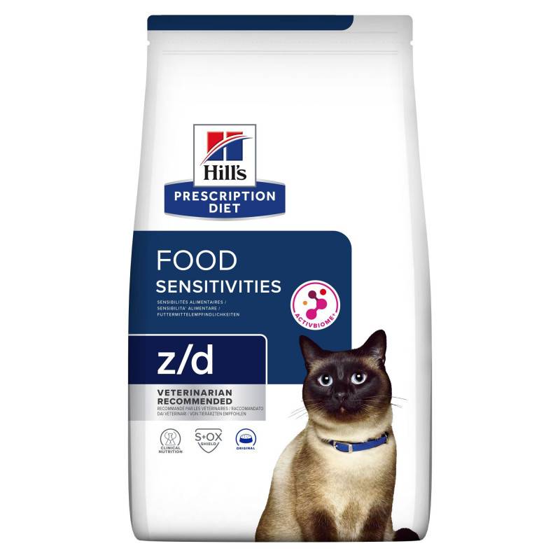CROQUETTE CHAT ADULT PRESCRIPTION DIETS Z/D FOOD SENSITIVITIES - HILL'S 3 kg - Image 1