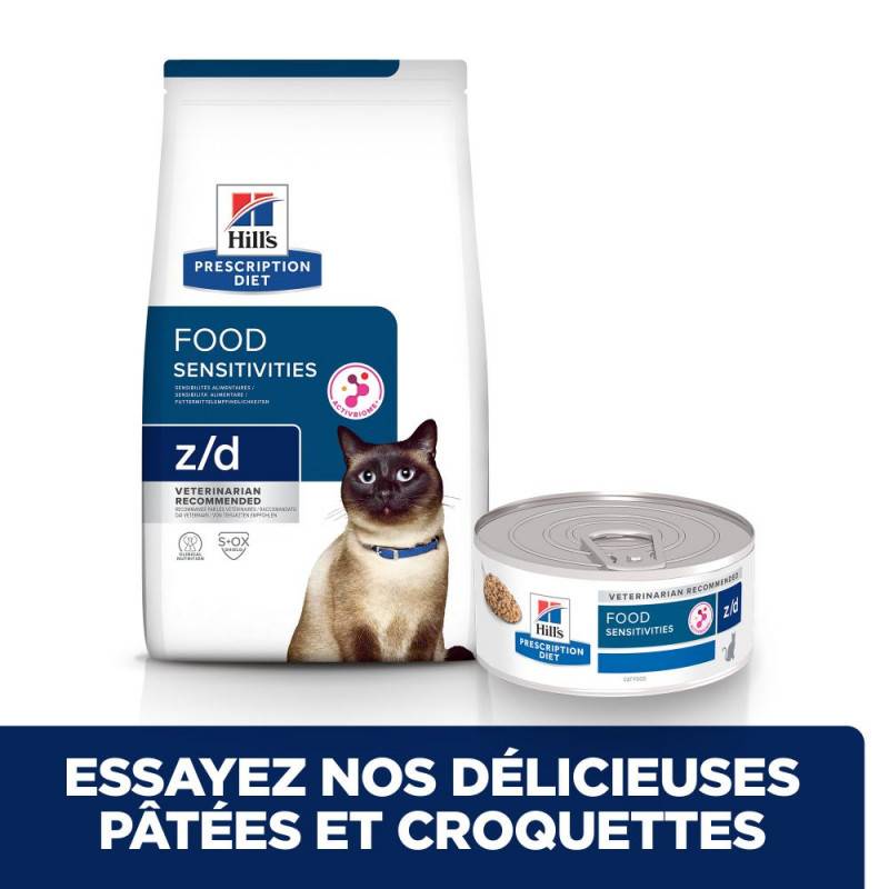 CROQUETTE CHAT ADULT PRESCRIPTION DIETS Z/D FOOD SENSITIVITIES - HILL'S 3 kg - Image 3