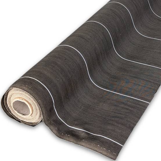 ZENLYS - Toile de paillage 130g/m2 Longueur 20m Largeur 3,30m anti mauvaises herbes Geotextile Marron ZENLYS Grande Largeur 3M très épaisse - Image 1