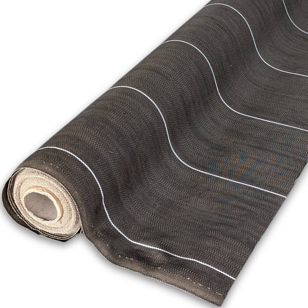 ZENLYS - Toile de paillage 130g/m2 Longueur 20m Largeur 3,30m anti mauvaises herbes Geotextile Marron ZENLYS Grande Largeur 3M très épaisse - Image 1