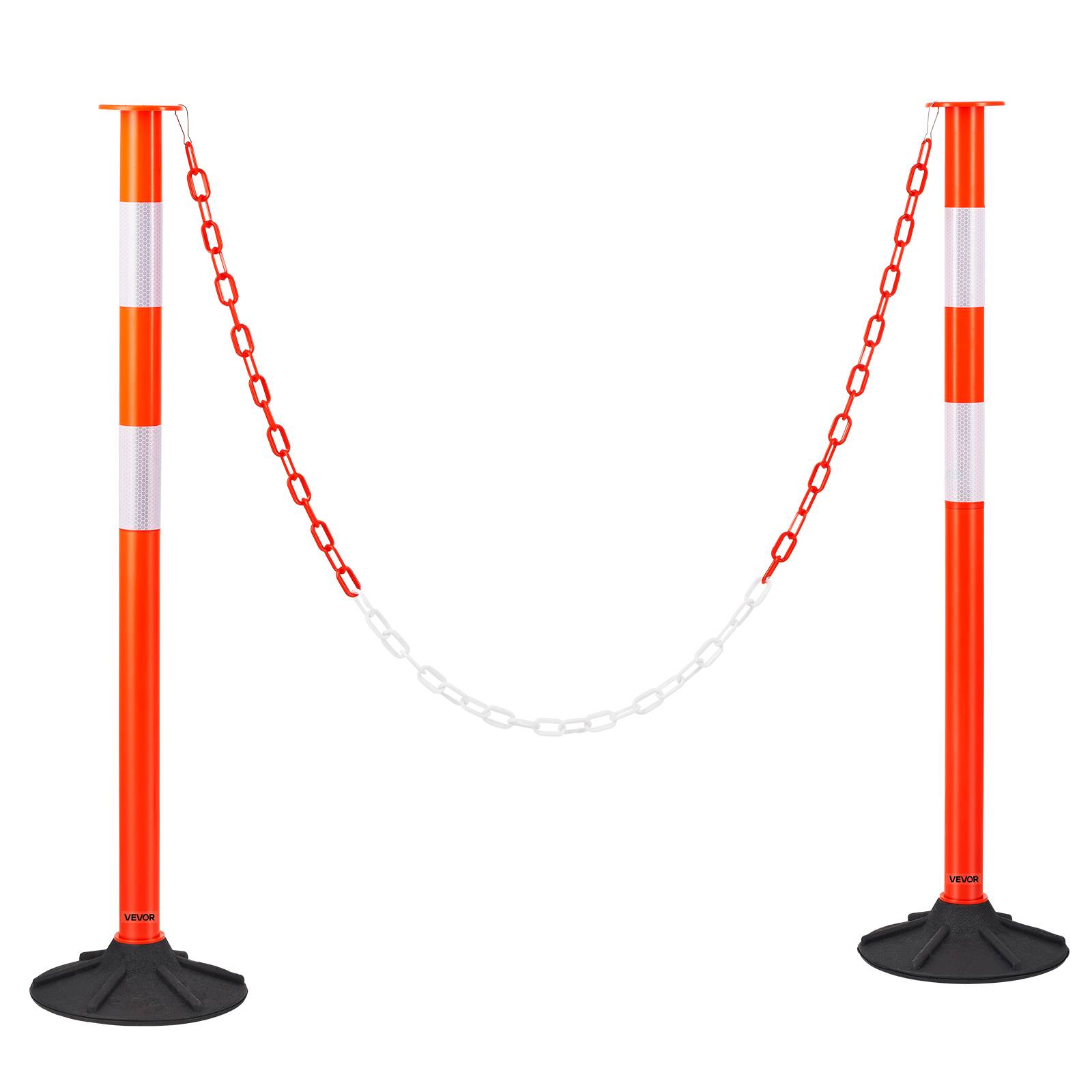 Vevor - VEVOR Poteau de Signalisation Balise de Délimitation 2PCs 87,1 cm Base Lestée