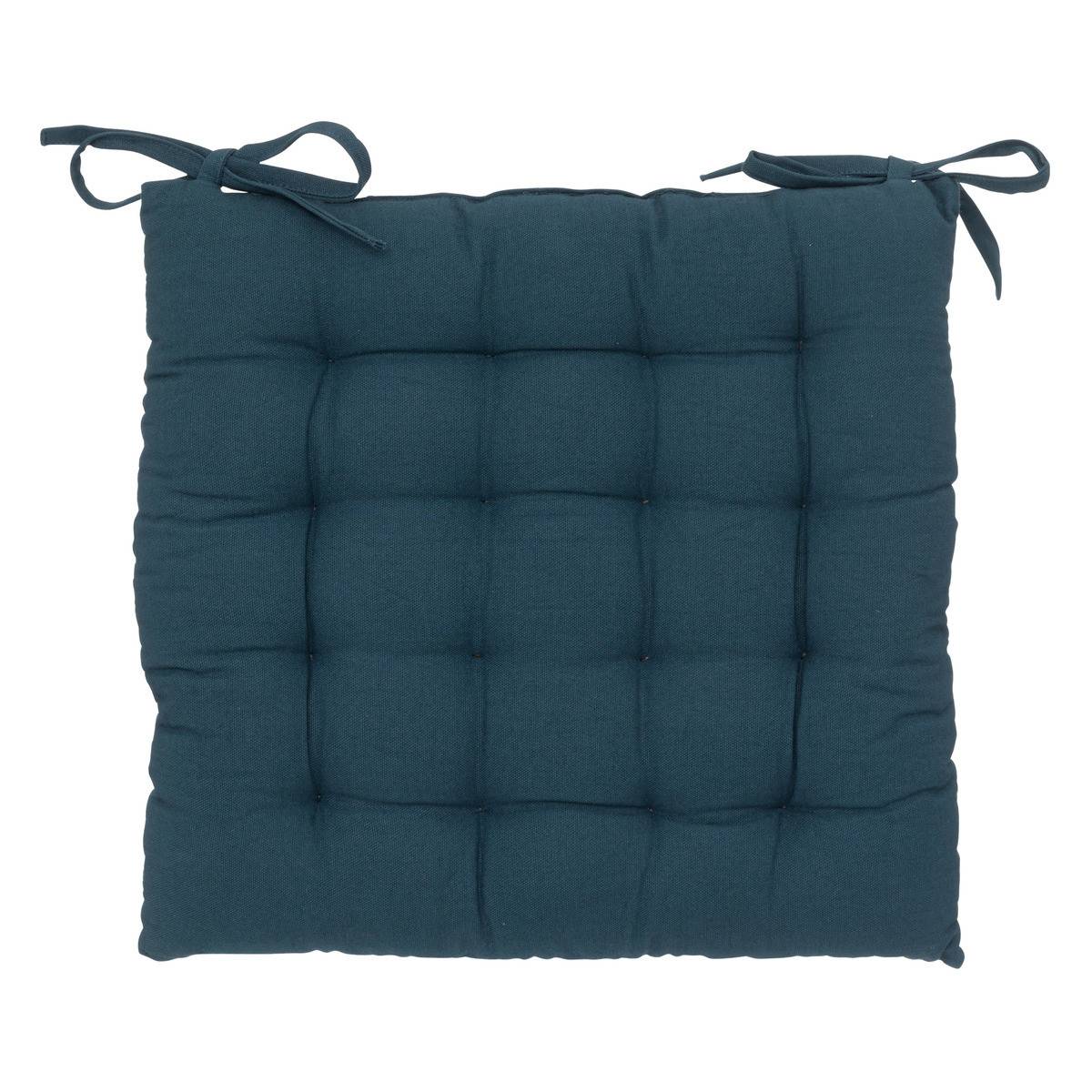 Lot de 2 Galettes de chaise en Coton Bleu egeen 38 x 38 cm - Imagen 3