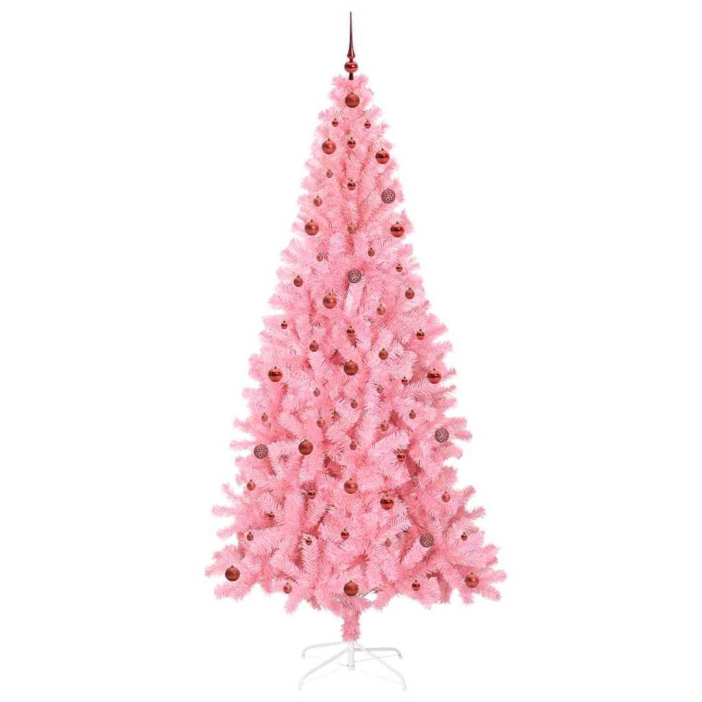 Vidaxl - Sapin de Noël Rose 240 cm PVC vidaXL 3396447 - Image 5