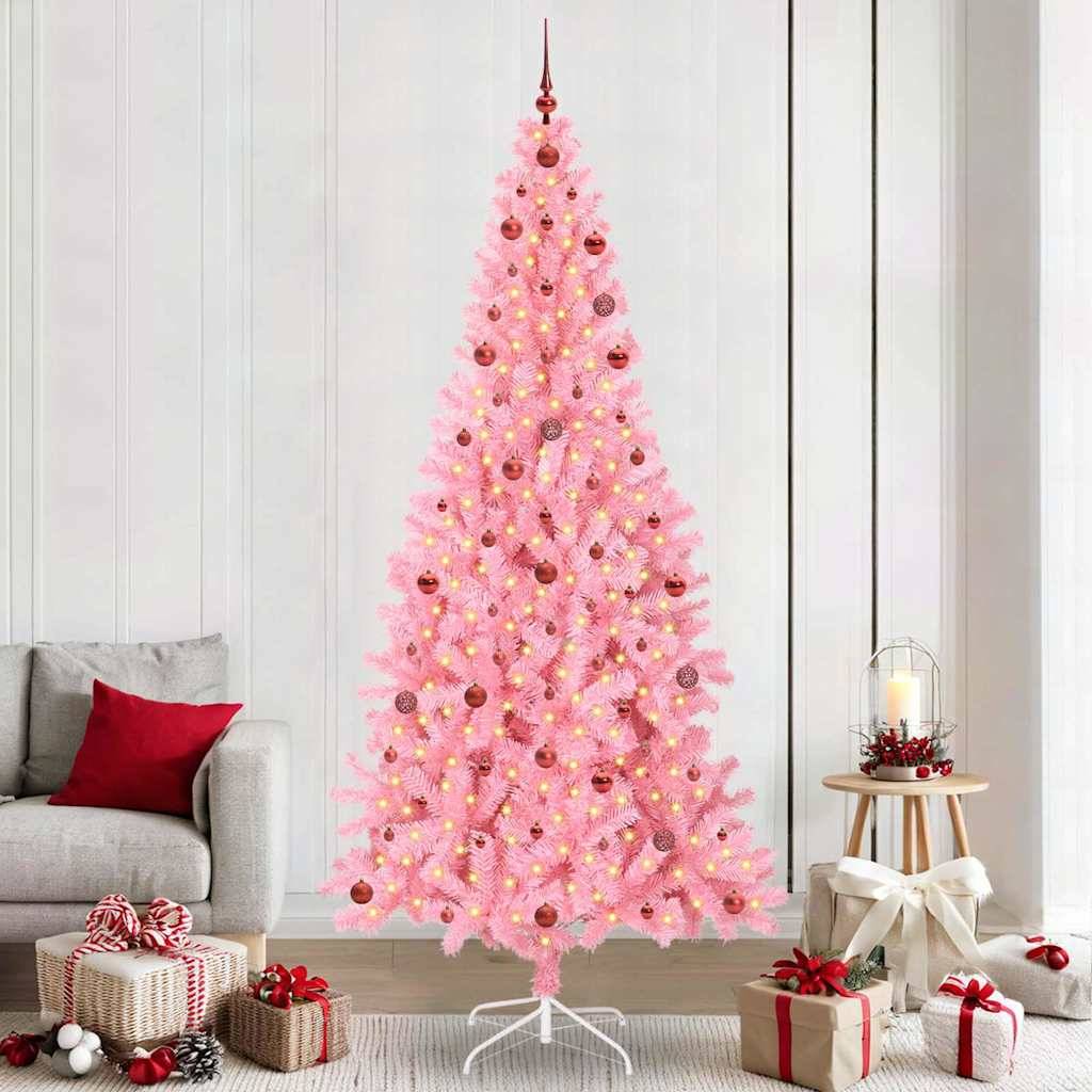 Vidaxl - Sapin de Noël Rose 240 cm PVC vidaXL 3396447 - Image 1