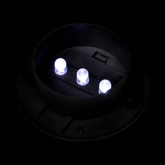 Lampe d'extérieur - Lampe de jardins solaires à LED pour clôture 12 pcs Noir - Image 7