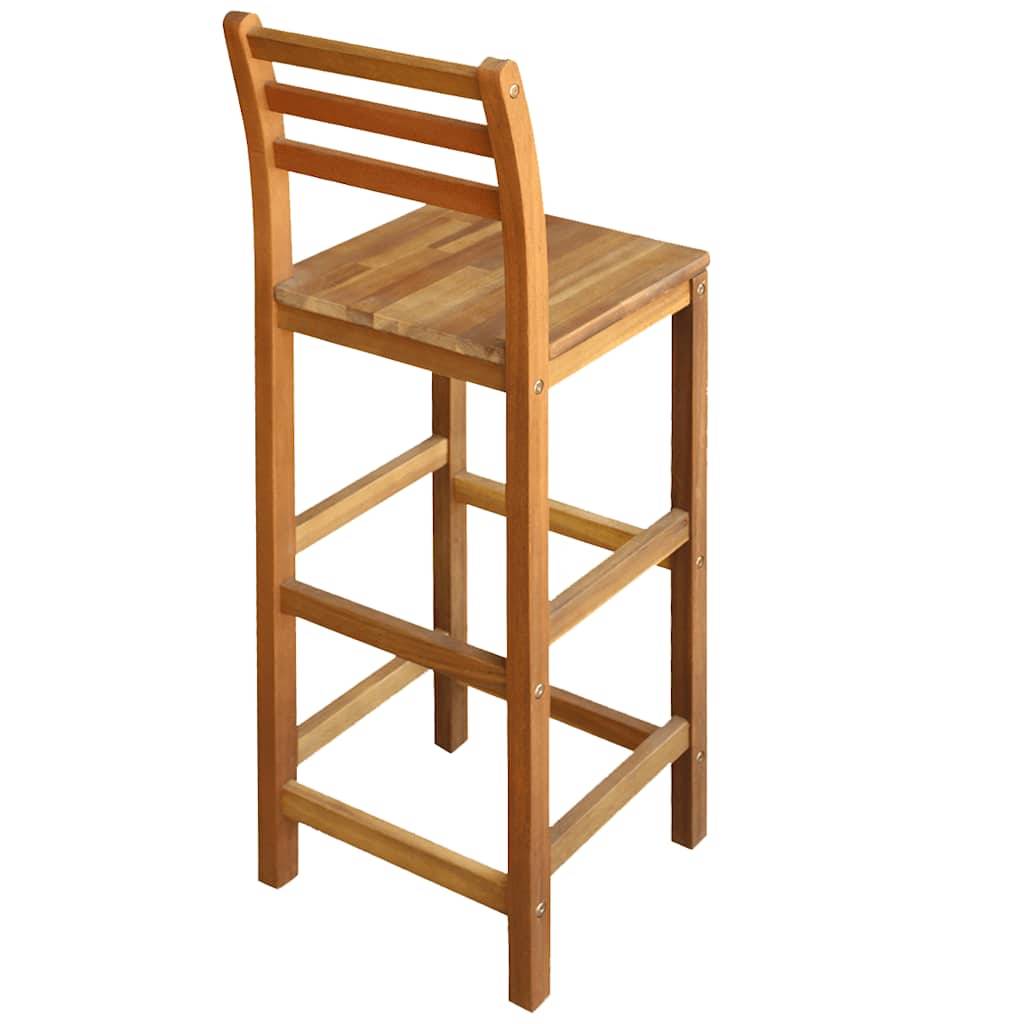 Vidaxl - Tabourets de bar lot de 2 bois d'acacia massif vidaXL 44130 - Image 6