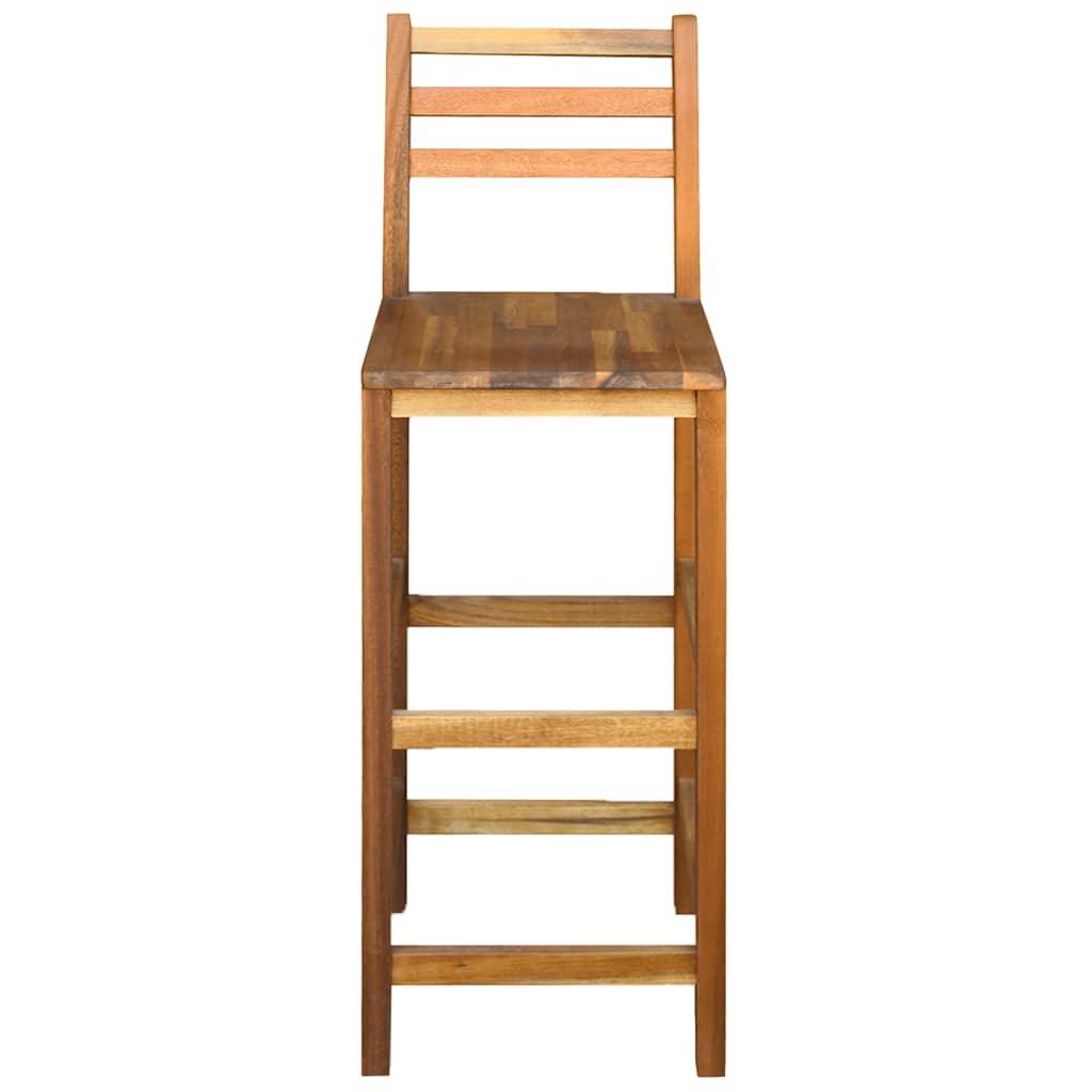 Vidaxl - Tabourets de bar lot de 2 bois d'acacia massif vidaXL 44130 - Image 5