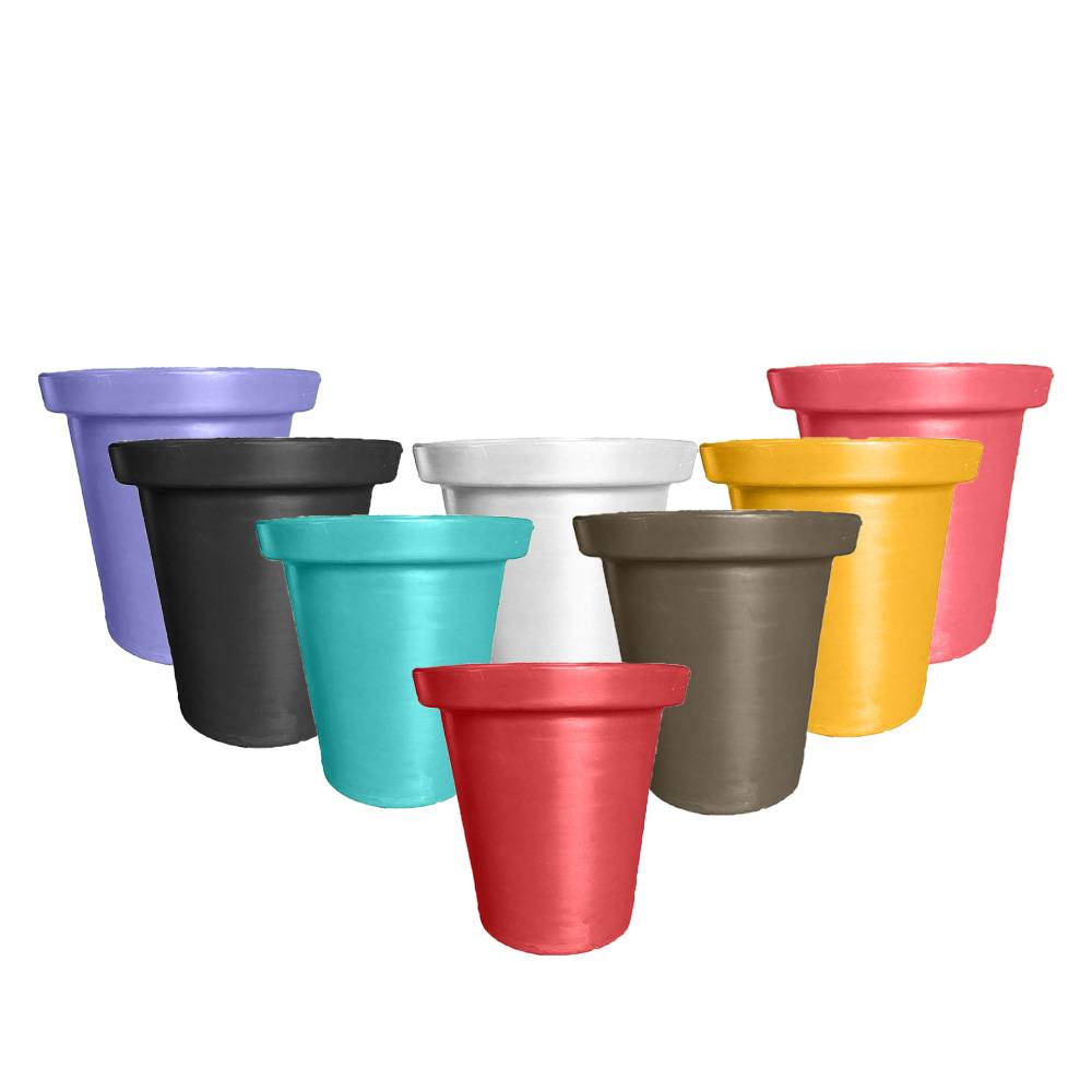 Pots de fleurs rond xxl delight 420l-lot de 8 - Image 1