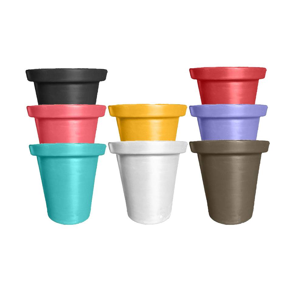 Pots de fleurs rond xxl delight 420l-lot de 8 - Image 2
