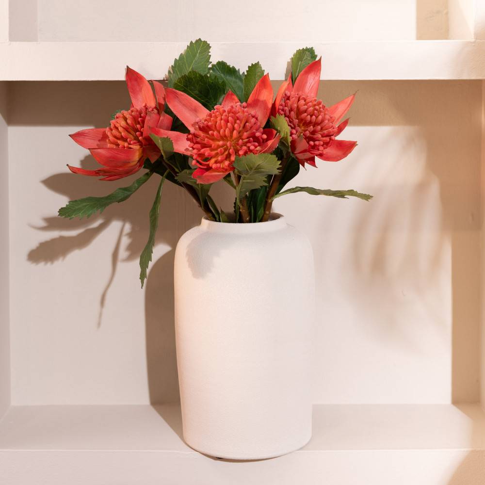 Amadeus - Vase Moledo blanc 25x21 cm - Image 2